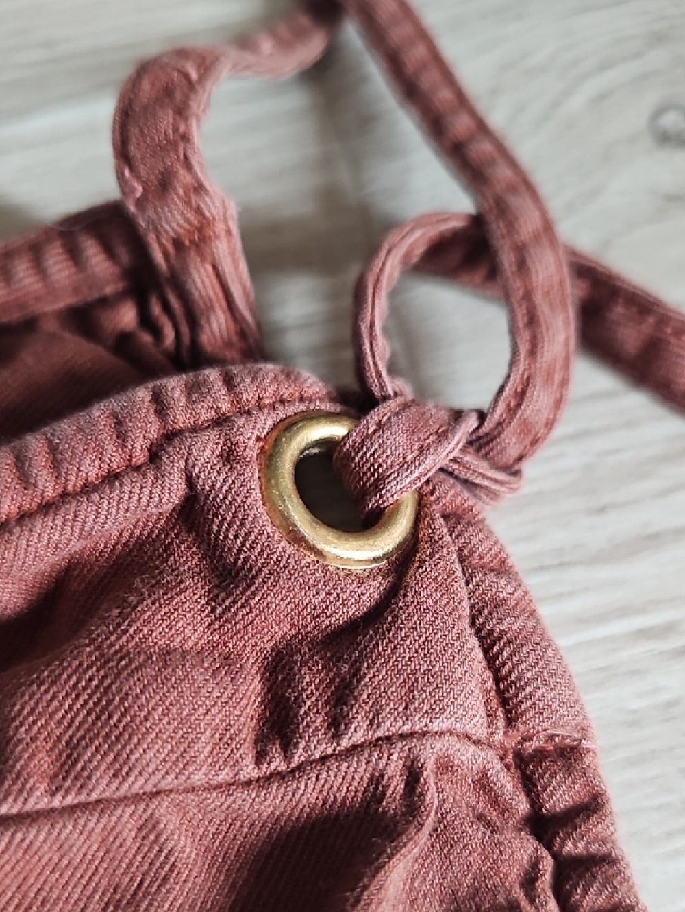 Billabong Rust Red Short Overalls - Picture 9 of 12